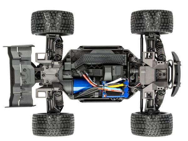 TRX108076-1-BLUE MINI-XRT 3S-Power 4x4 blau 1/16 Monster-Truck RTR